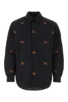 Burberry Quilted Embroidered Button-down Shirt