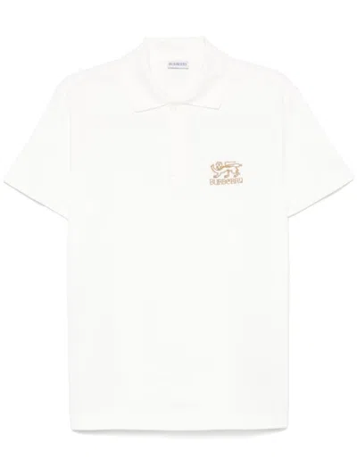 BURBERRY POLOSHIRT MIT LOGO-STICKEREI