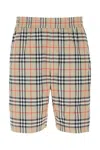 Burberry Men Embroidered Polyester Bermuda Shorts