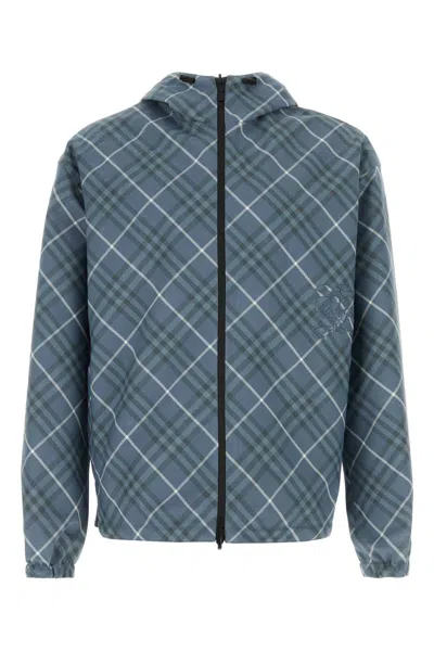 Burberry Reversible Embroidered Polyester Jacket In Multicolor