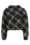 Burberry Embroidered Polyester Reversible Jacket In Snugipcheck