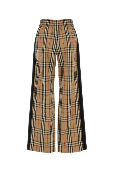 BURBERRY BURBERRY EMBROIDERED POPLIN PANT
