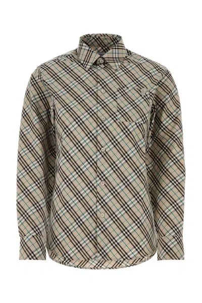 BURBERRY EMBROIDERED POPLIN SHIRT