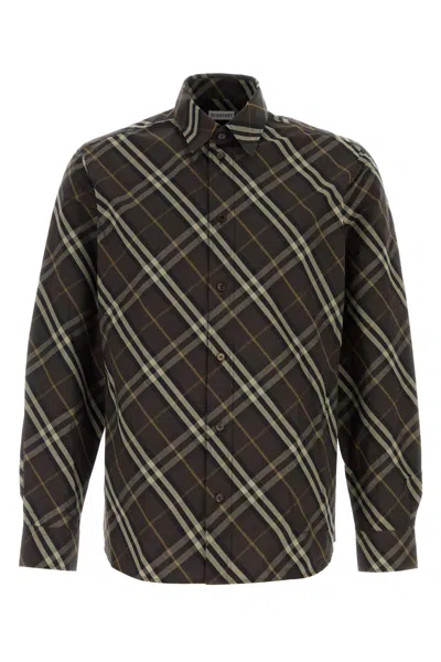 BURBERRY BURBERRY EMBROIDERED POPLIN SHIRT