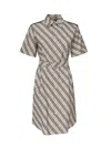 Burberry Woman Beige Dresses In Huskipcheck