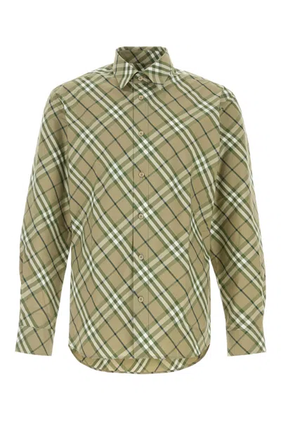 BURBERRY BURBERRY EMBROIDERED POPLIN SHIRT