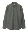 Burberry Cotton Shirt In Gray