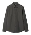Burberry Cotton Shirt In Gray