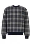 Burberry Embroidered Stretch Cotton Blend Sweatshirt