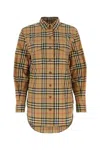 Burberry Embroidered Cotton Shirt With Long Sleeves