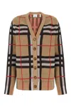 BURBERRY EMBROIDERED STRETCH NYLON BLEND CARDIGAN