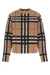 BURBERRY EMBROIDERED STRETCH PIQUET SWEATER