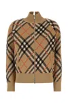 Burberry Wool-blend Check Bomber Jacket
