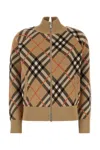 Burberry Wool-blend Check Bomber Jacket