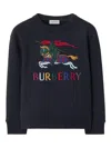 Burberry Ekd Cotton Sweatshirt In Animal Print
