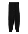 Burberry Wool Cashmere Blend Jogging Pants In Black