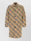 Burberry Men Embroidered Polyester Trench Coat