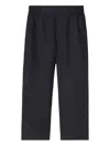 Burberry Embroidered Trousers In Black