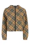 Burberry Embroidered Twill Reversible Jacket In Multi