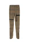 Burberry Cargo Pant With Embroidered Viscose Blend In White