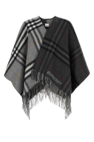 Burberry Embroidered Wool Blend Cape In A1345