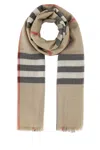 Burberry Embroidered Wool Blend Foulard