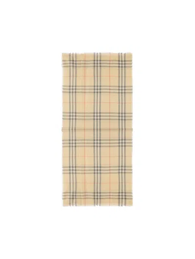 Burberry Embroidered Wool Blend Scarf