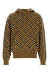 BURBERRY EMBROIDERED WOOL BLEND SWEATSHIRT