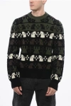 Burberry Embroidered Wool Chess Crewneck Sweater