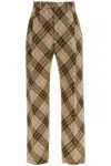Shop Burberry Embroidered Wool Pant