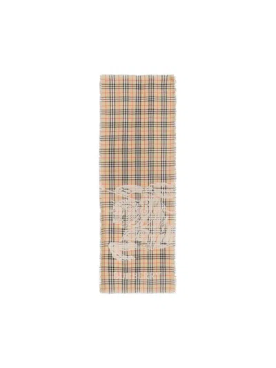 Burberry Embroidered Wool Scarf