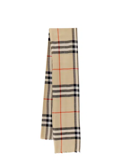 Burberry Embroidered Wool Scarf