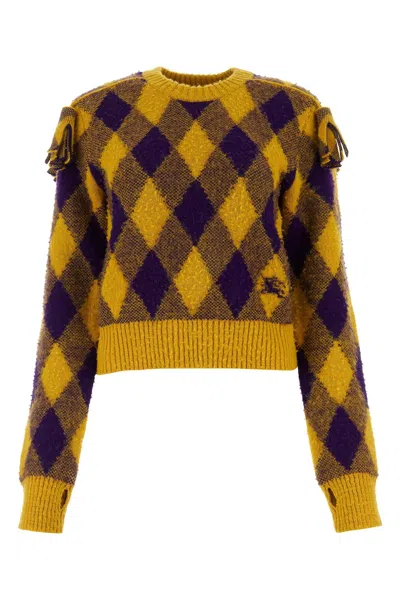 BURBERRY EMBROIDERED WOOL SWEATER