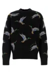 Burberry Duck Wool Sweater In Black