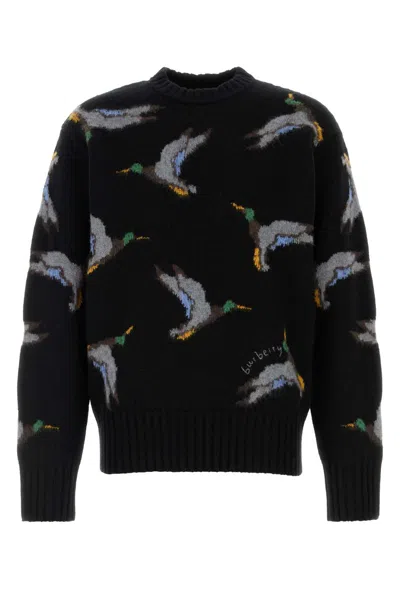 BURBERRY EMBROIDERED WOOL SWEATER