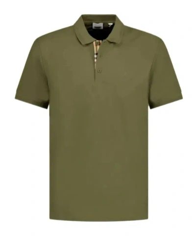 Burberry Embroidery Polo Shirt In Green