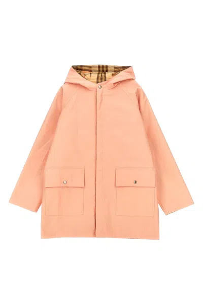 Burberry 'emile' Reversible Coat In Pink