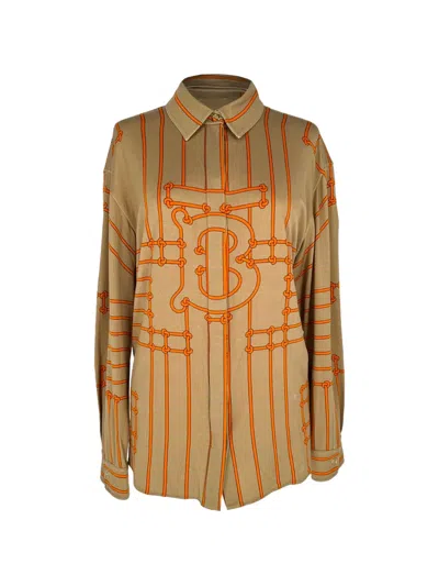 Pre-owned Burberry Emma Printed Shirt In Neutrals