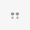 Burberry Enamel Check Cufflinks In Metallic