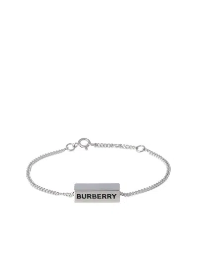 Burberry Engraved Bar Logo Chain Bracelet