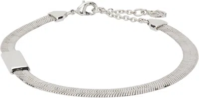 Burberry Engraved Check Bracelet​ In Metallic