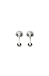 Burberry Engraved Check Cufflinks In Metallic