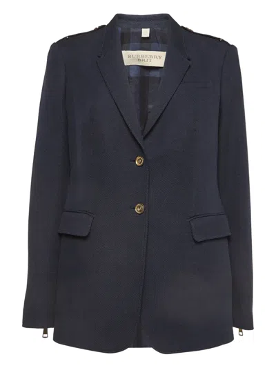 Pre-owned Burberry Epaulettes Cotton Blazer