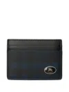 Burberry Equestian Knight Stamp Cardholder In Black