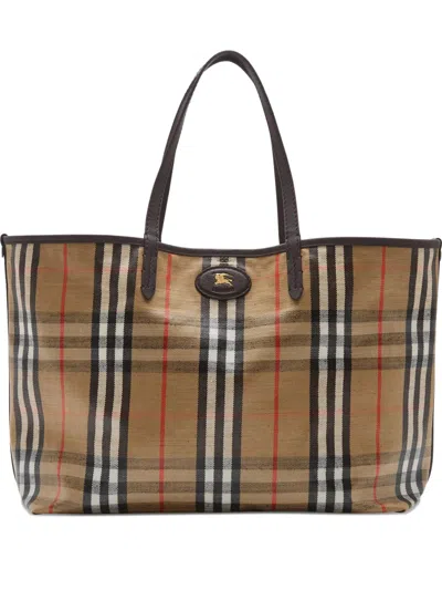 BURBERRY BURBERRY EQUESTRIAN KNIGHT HANDBAG WITH POUCH - 38 X 16.5 X 28 CM