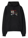 Burberry Equestrian Knight-embroidered Hoodie In Black