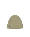 Burberry Equestrian Knight Cashmere Beanie In Nude