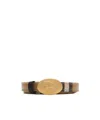 Burberry Knight Stamp Reversible Belt In Multi