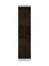 Burberry Equestrian-knight Check Scarf In Black