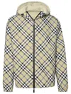 BURBERRY BURBERRY EQUESTRIAN KNIGHT CHECKED HOODED JACKET
